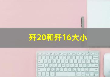 歼20和歼16大小