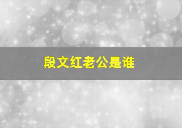 段文红老公是谁