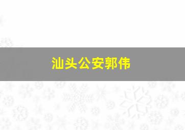 汕头公安郭伟