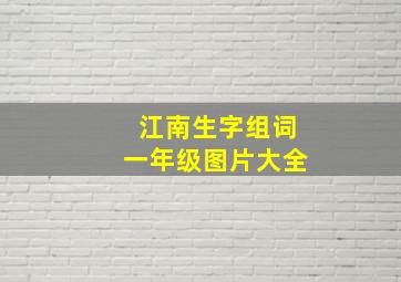 江南生字组词一年级图片大全