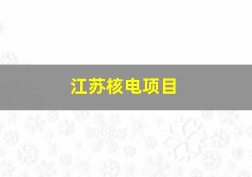 江苏核电项目