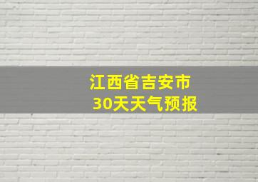 江西省吉安市30天天气预报