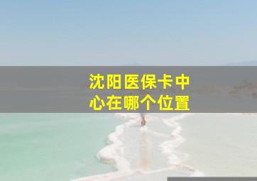 沈阳医保卡中心在哪个位置