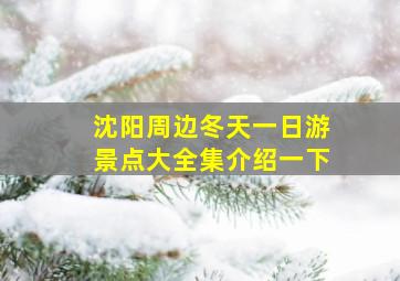 沈阳周边冬天一日游景点大全集介绍一下