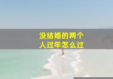 没结婚的两个人过年怎么过