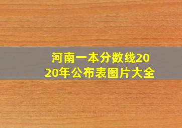 河南一本分数线2020年公布表图片大全