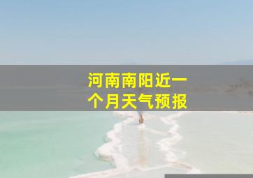 河南南阳近一个月天气预报