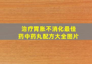 治疗胃胀不消化最佳药中药丸配方大全图片