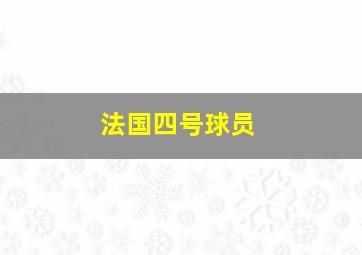 法国四号球员