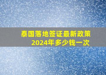 泰国落地签证最新政策2024年多少钱一次