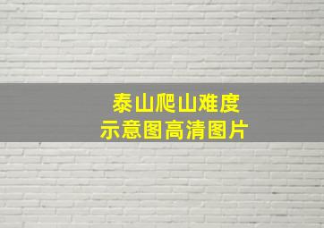 泰山爬山难度示意图高清图片