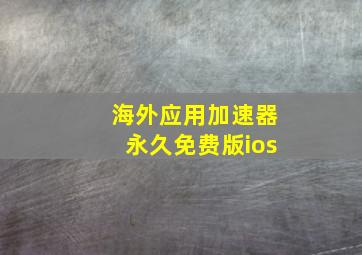 海外应用加速器永久免费版ios