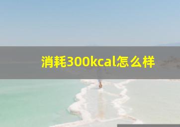 消耗300kcal怎么样