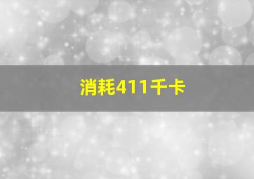 消耗411千卡