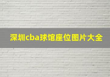 深圳cba球馆座位图片大全