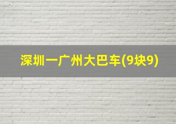 深圳一广州大巴车(9块9)