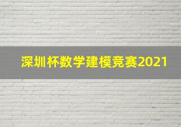 深圳杯数学建模竞赛2021