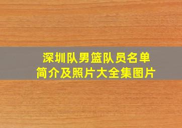 深圳队男篮队员名单简介及照片大全集图片