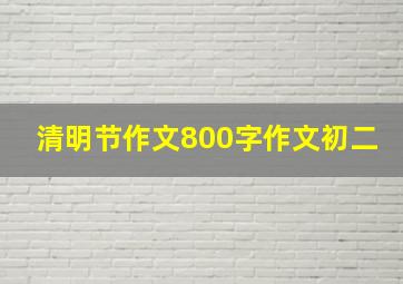 清明节作文800字作文初二