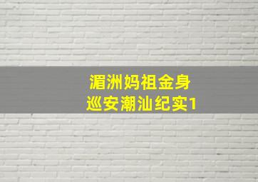 湄洲妈祖金身巡安潮汕纪实1