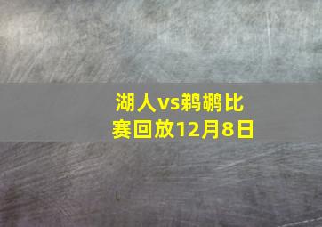 湖人vs鹈鹕比赛回放12月8日