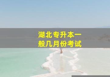 湖北专升本一般几月份考试