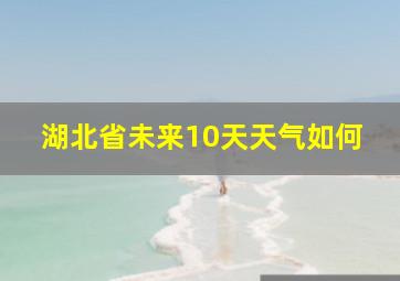 湖北省未来10天天气如何