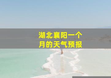 湖北襄阳一个月的天气预报