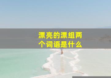 漂亮的漂组两个词语是什么