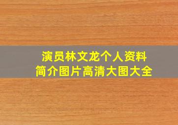 演员林文龙个人资料简介图片高清大图大全