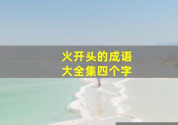 火开头的成语大全集四个字