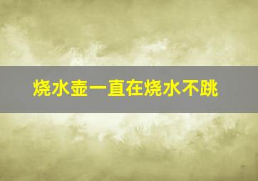 烧水壶一直在烧水不跳