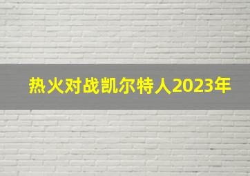 热火对战凯尔特人2023年