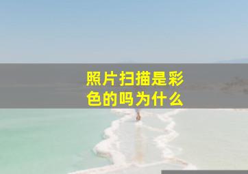 照片扫描是彩色的吗为什么