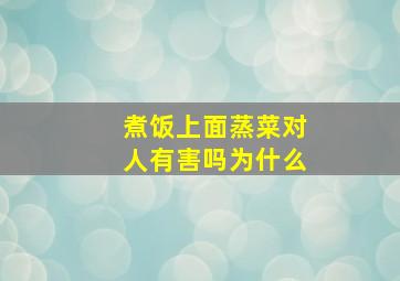 煮饭上面蒸菜对人有害吗为什么