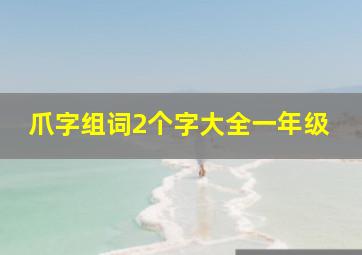 爪字组词2个字大全一年级