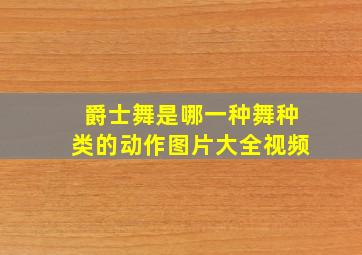 爵士舞是哪一种舞种类的动作图片大全视频