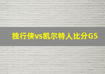 独行侠vs凯尔特人比分G5