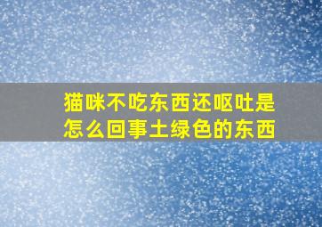 猫咪不吃东西还呕吐是怎么回事土绿色的东西