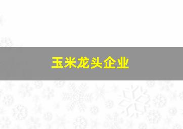 玉米龙头企业