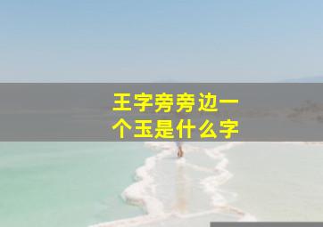 王字旁旁边一个玉是什么字