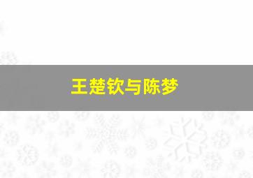 王楚钦与陈梦