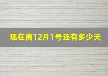 现在离12月1号还有多少天