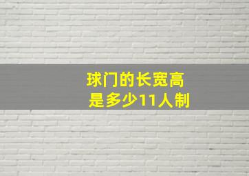 球门的长宽高是多少11人制