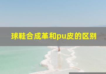 球鞋合成革和pu皮的区别