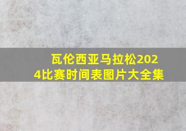 瓦伦西亚马拉松2024比赛时间表图片大全集