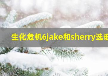 生化危机6jake和sherry选谁