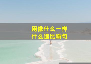 用像什么一样什么造比喻句