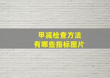 甲减检查方法有哪些指标图片