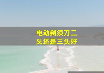 电动剃须刀二头还是三头好